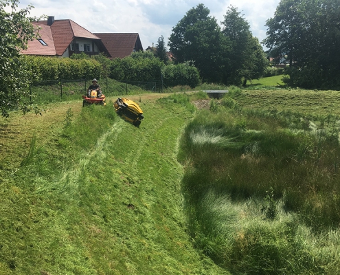 Lukas Kümmel Garten- und Landschaftspflege – Kommunalfläche Regenauffangbecken pflegen